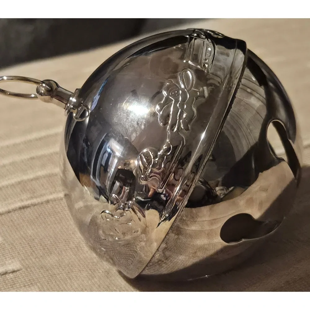 Wallace Silversmiths 1986 Sleigh‎ Bell Christmas Ornament Silver Plate Vintage